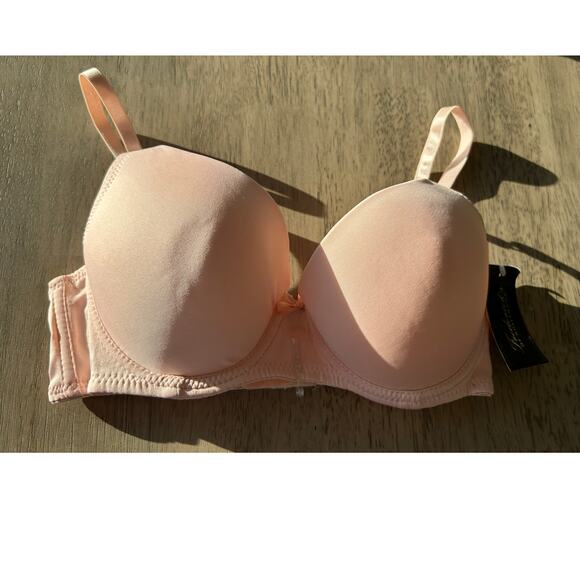 Frederick's of Hollywood Amira Light Pink Padded Push Up Bra - 36C - Picture 3 of 4